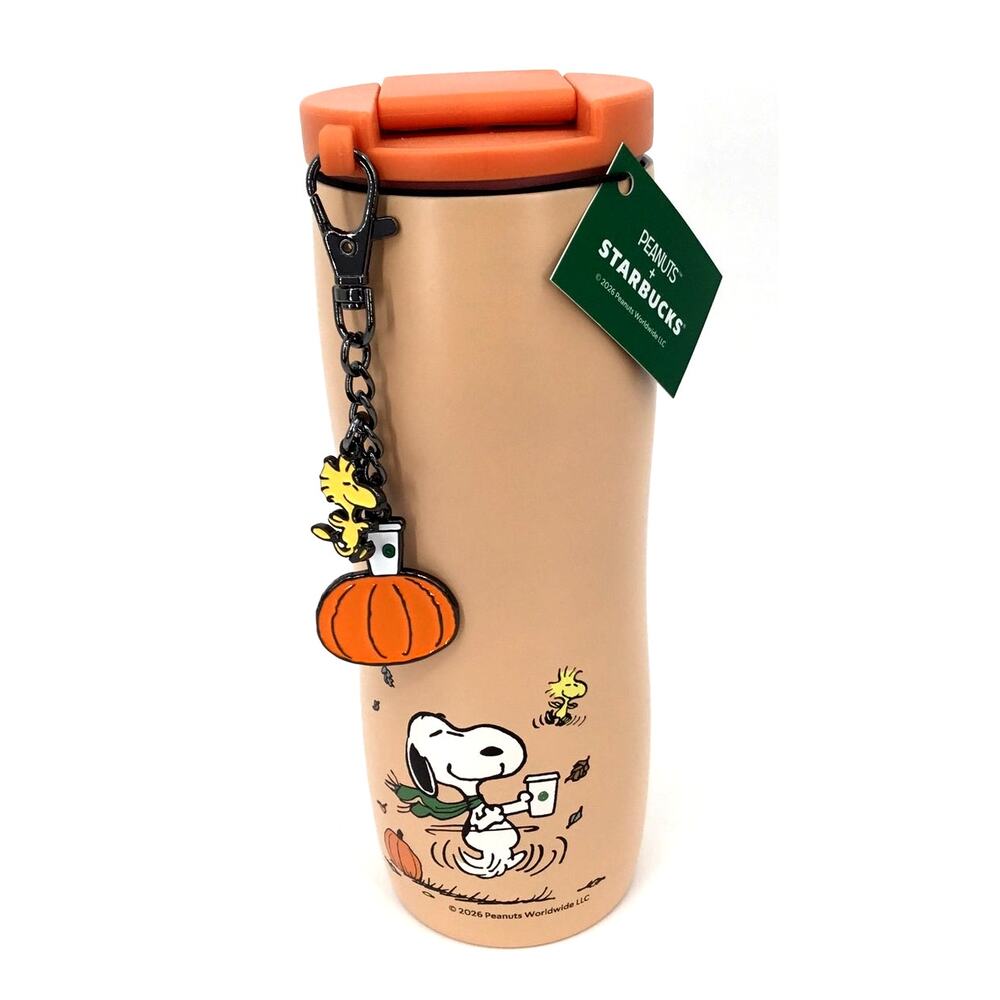 Starbucks x Peanuts Snoopy Happy Dance Tumbler 16oz With Charm